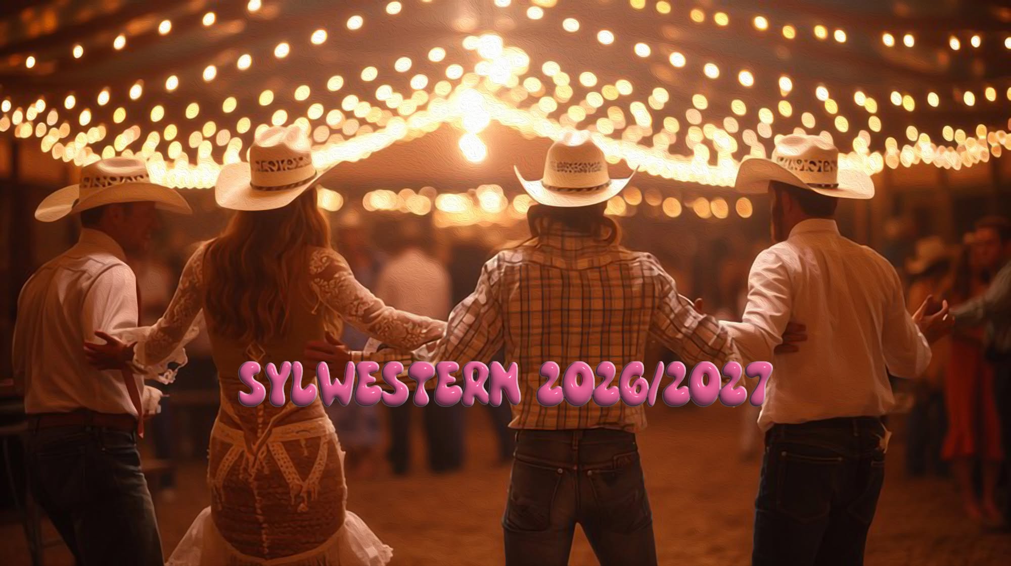 Plakat Sylwester 2026/2027 w stylu Country, CzęstoTańcz